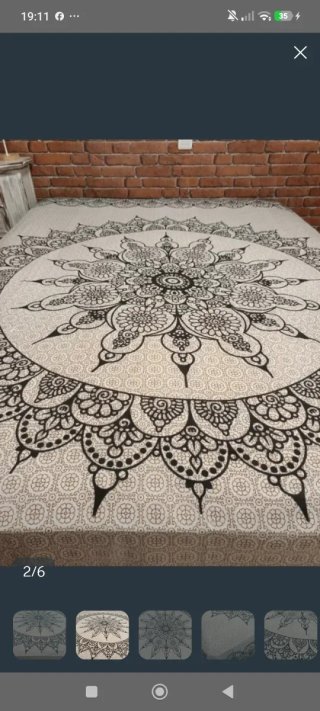 2 UNIDADES 15€ TELA MANDALA INDIA ARTESANAL