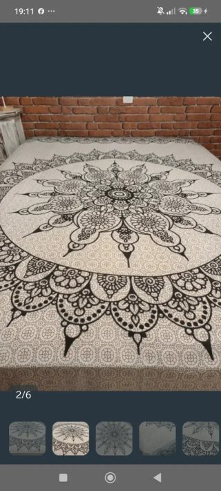 2 UNIDADES 15€ TELA MANDALA INDIA ARTESANAL