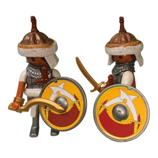 Playmobil Sarracenos con espadas y escudos