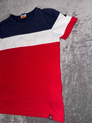 Camiseta Ellesse azul, blanca y roja