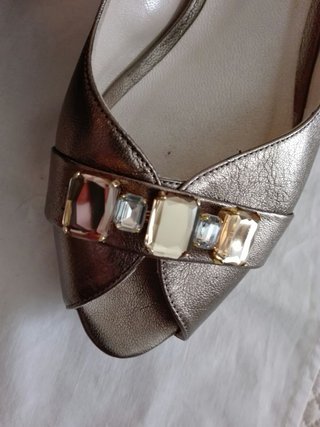 Sandalias Doriani oro y plata