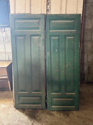 Puertas antiguas de madera (2 unidades)