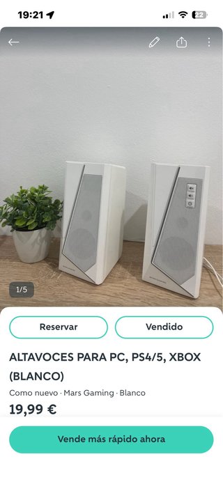 ALTAVOCES PARA PC, PS4/5, XBOX (BLANCO)