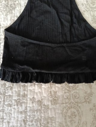 Top halter negro talla XS/S