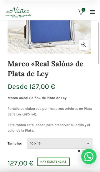 Marco de plata Alcudia 925