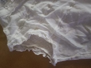 Camisa Cortefiel encaje beige M/38