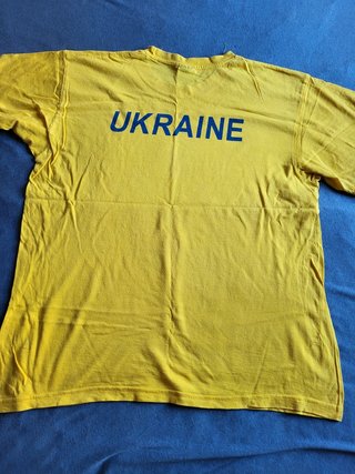 T-Shirt Ucrânia Futebol Amarela