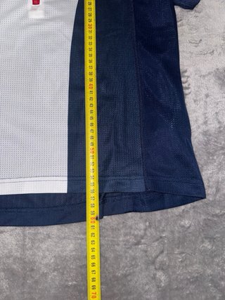 Camiseta Adidas Zip Up Azul y Blanca