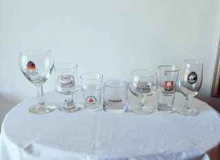 Set di 7 bicchieri da pub e collezione