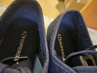 Zapatillas Superga Azul Marino y Blanco