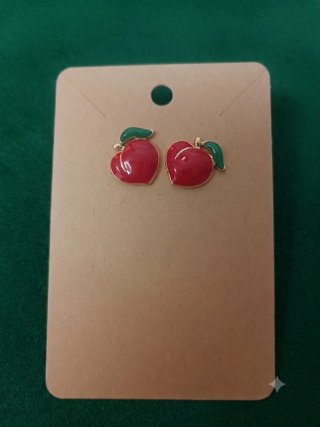 Pendientes Fruta Manzana Melocotón