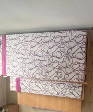 Cama nido madera con cajones morados