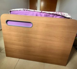 Cama nido madera con cajones morados