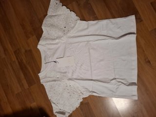 Camiseta zara bordada