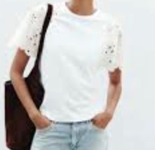 Camiseta zara bordada
