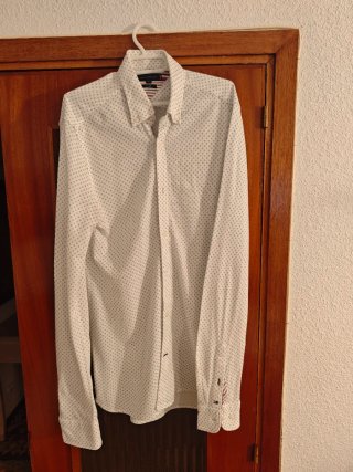 Camisa Tommy Hilfiger Blanca Estampada