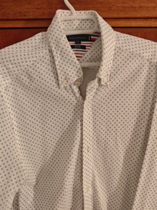 Camisa Tommy Hilfiger Blanca Estampada