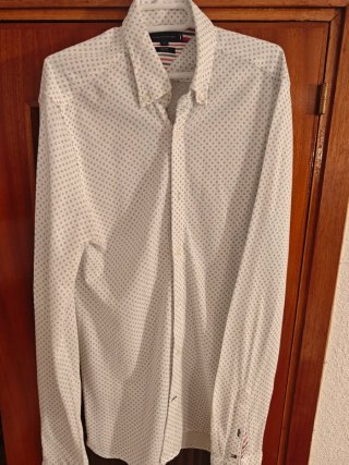 Camisa Tommy Hilfiger Blanca Estampada