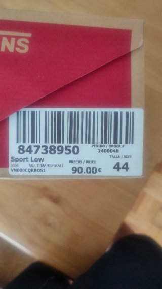 Zapatillas Vans Sport Low Beige/Marrón Talla 44