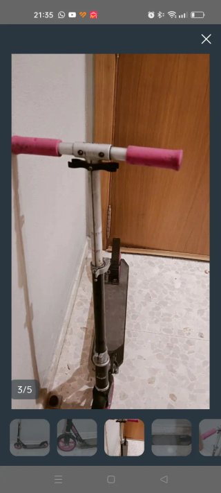 Patinete niña Oxelo rosa