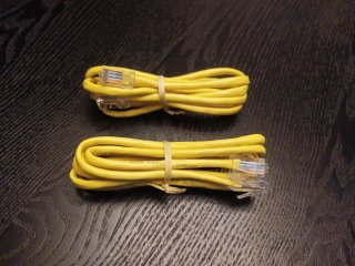 2 Cables Ethernet Amarillos