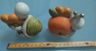 Set Lotto di 2 Statuette Soprammobili Bomboniere
