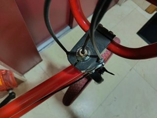 Bicicleta estilo americano roja
