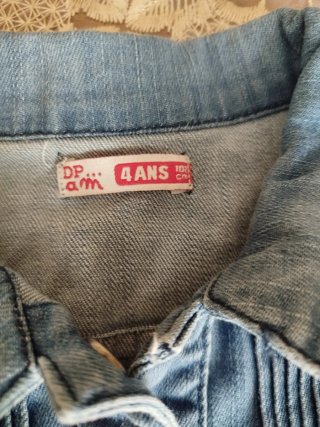 Vestito in jeans per bambina