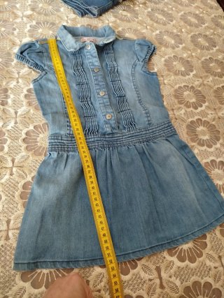 Vestito in jeans per bambina