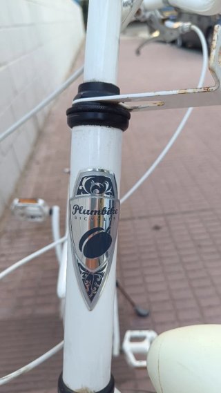 Bicicleta de paseo blanca
