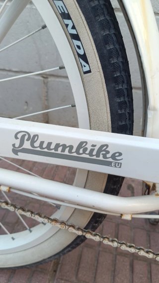 Bicicleta de paseo blanca