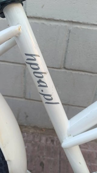 Bicicleta de paseo blanca