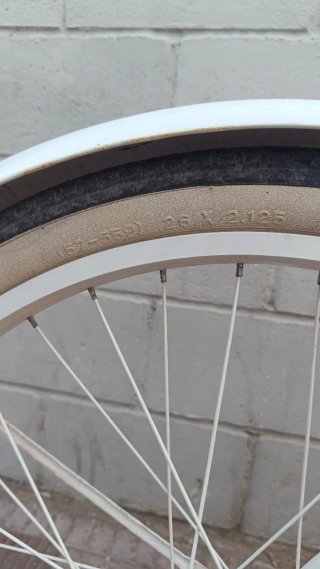 Bicicleta de paseo blanca