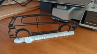 Maqueta Figura Silueta VW Golf MK6 + soporte