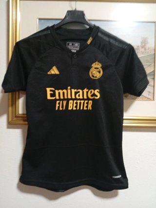Camiseta Real Madrid Adidas Negra Talla s