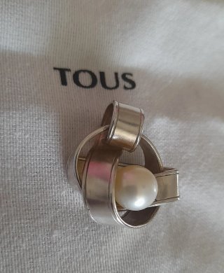 Colgante Tous Plata Perla