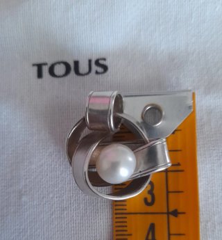 Colgante Tous Plata Perla