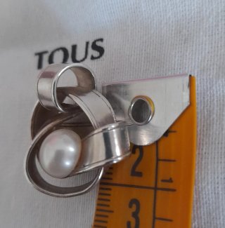 Colgante Tous Plata Perla