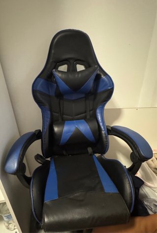 Silla Gamer Negra y Azul