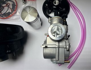 Kit cilindro 74cc am6  y carburador 21 keihin