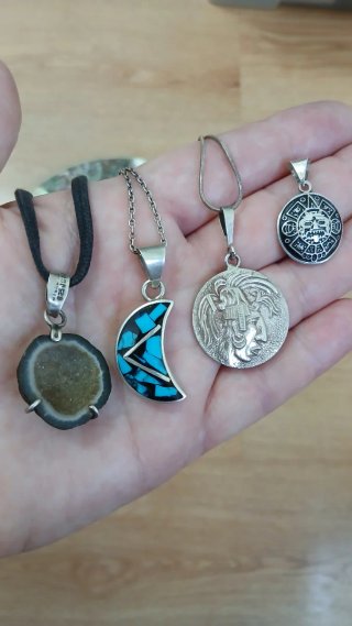 Lote Plata Mexicana/Plato Alpaca y Nácar Vintage