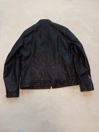 Cazadora efecto cuero C&A negra hombre XL