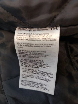 Cazadora efecto cuero C&A negra hombre XL