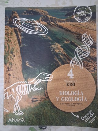 LIBRO TEXTO BIOLOGÍA Y GEOLOGÍA  (1,2,3) 4o ESO.