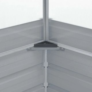 Invernadero 100x100x85cm Acero Galvanizado Gris