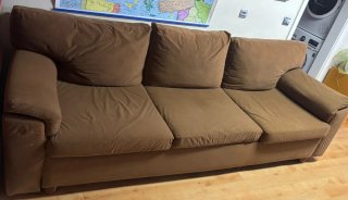 Sofá 3 plazas grande y cómodo (253 cm)