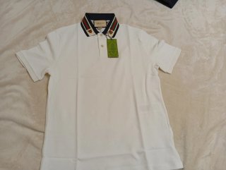 Gucci Polo Blanco Tigre Rayas