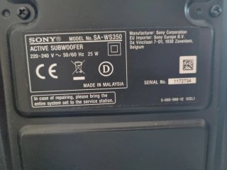 Sony HT-S350 Barra de sonido Subwoofer inalámbrico