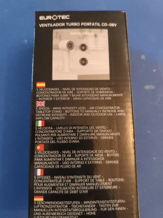 Ventilatore portatile ricaricabile