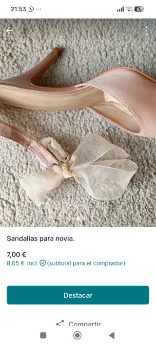 Sandalias novia